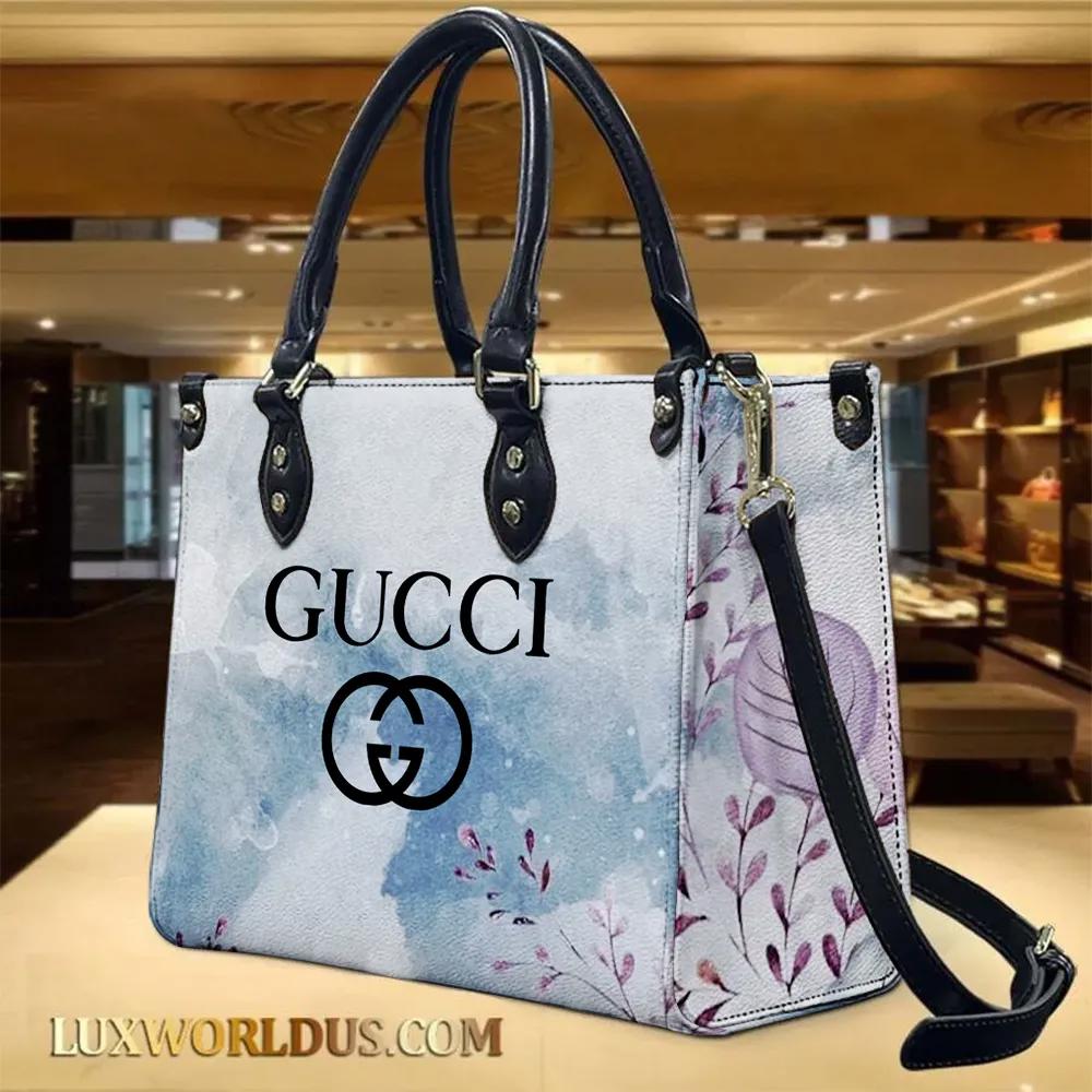 Gucci Artisan Floral Print Top Handle Satchel