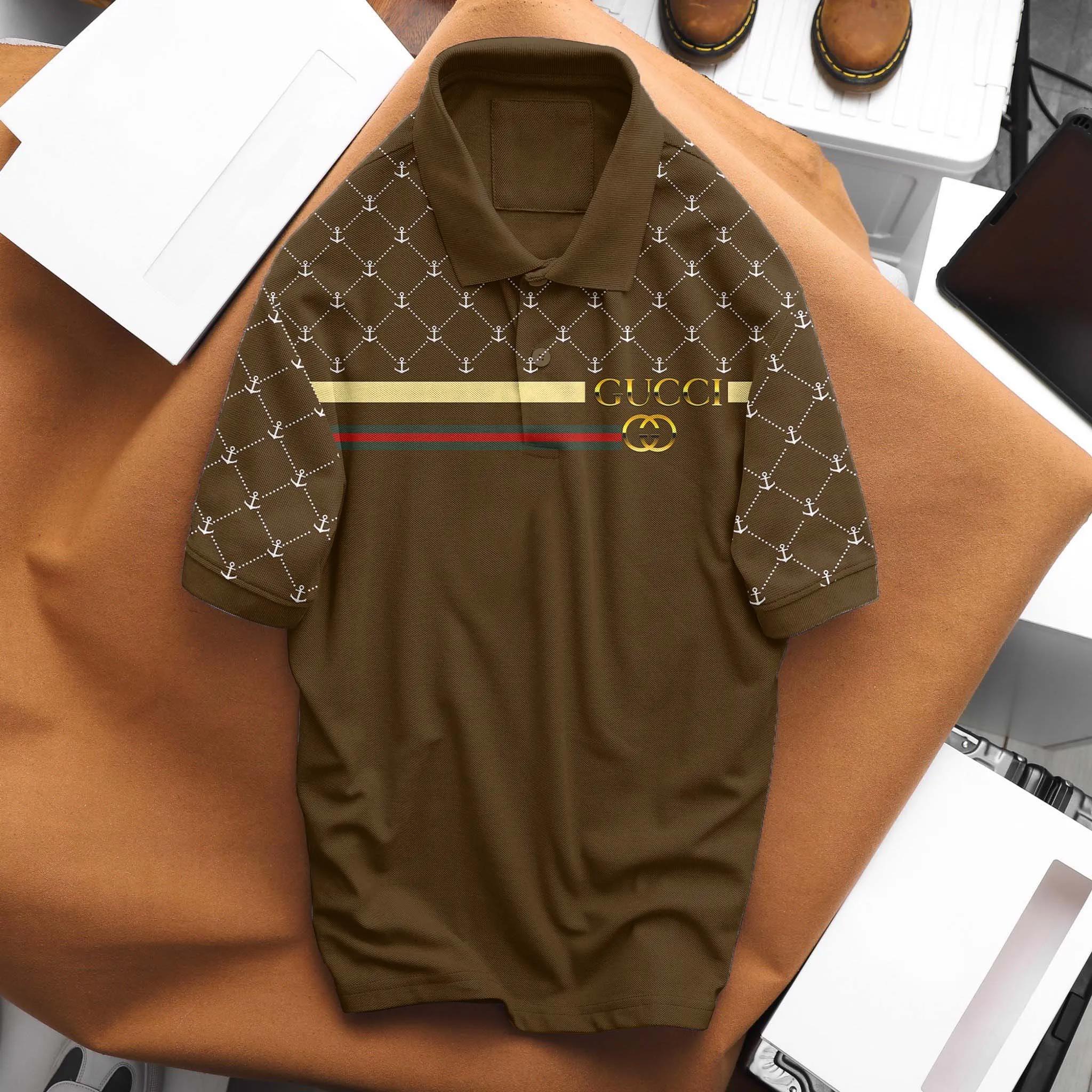Gucci Bold Chain Polo Style Statement Top