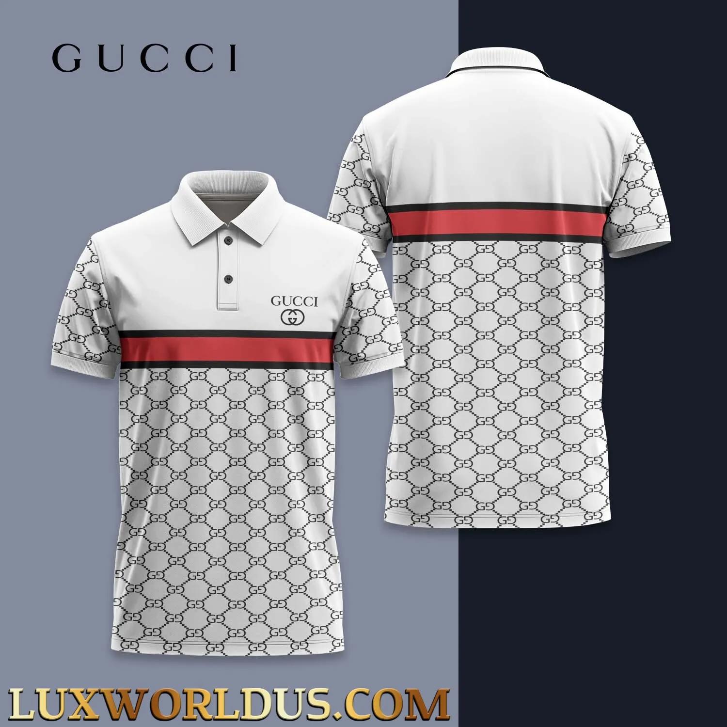 Gucci Bold Statement Polo with GG Pattern