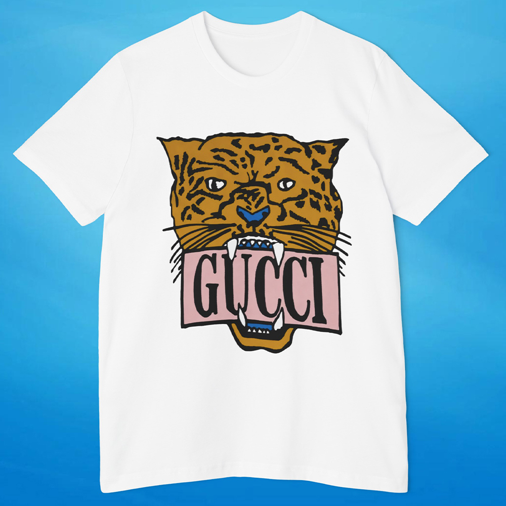 Gucci Bold Tiger Print T-Shirt 3D