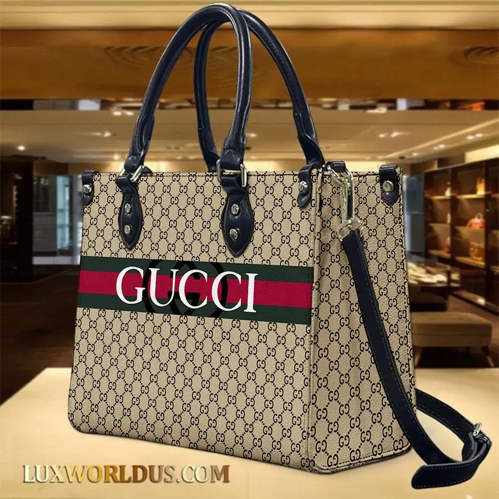 Gucci Chic Tote with GG Monogram & Leather Straps