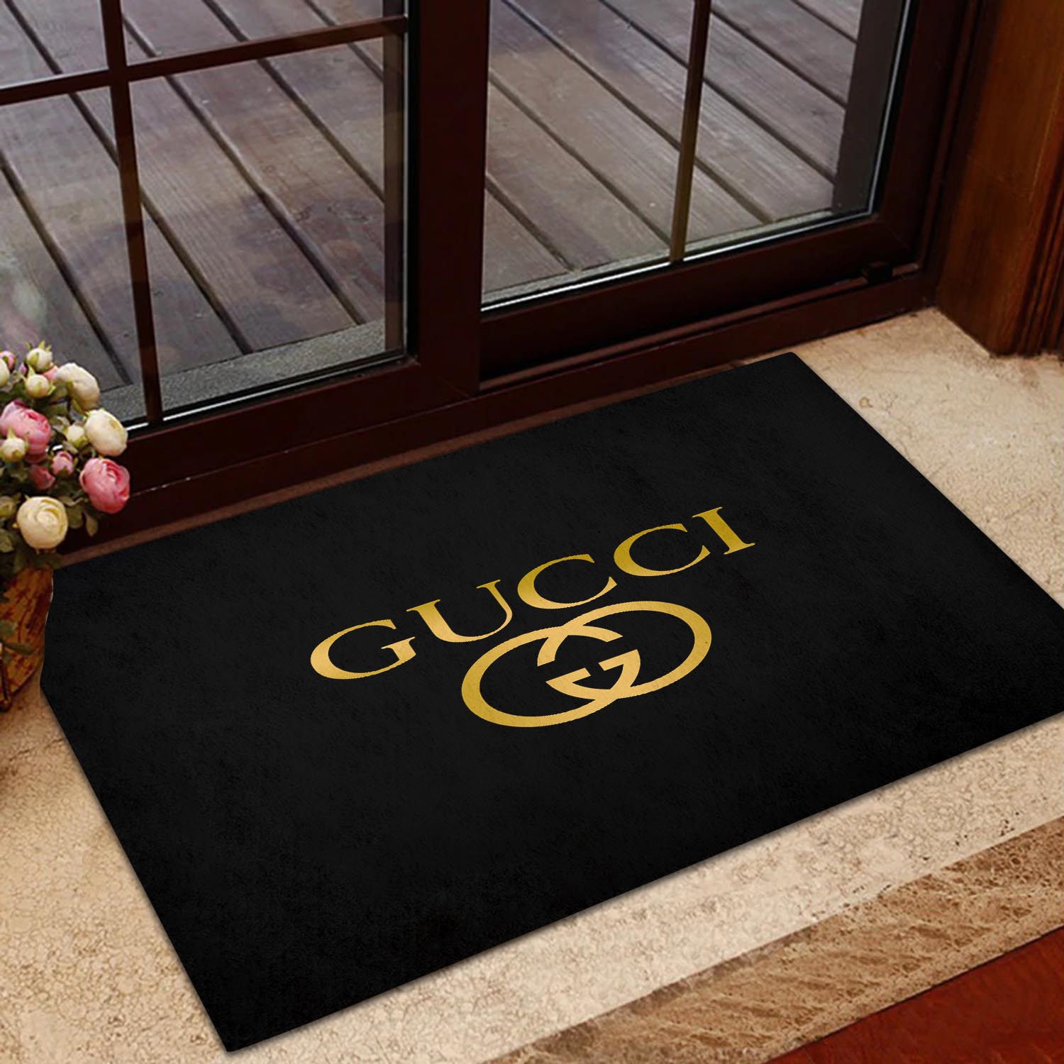 Gucci Fleece Doormat - Luxurious Brand Logo Mat