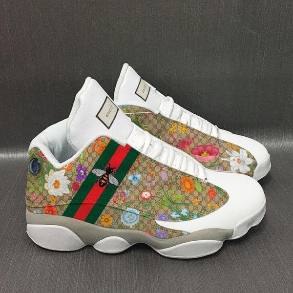 Gucci Floral Print Jordan 13 Sneaker