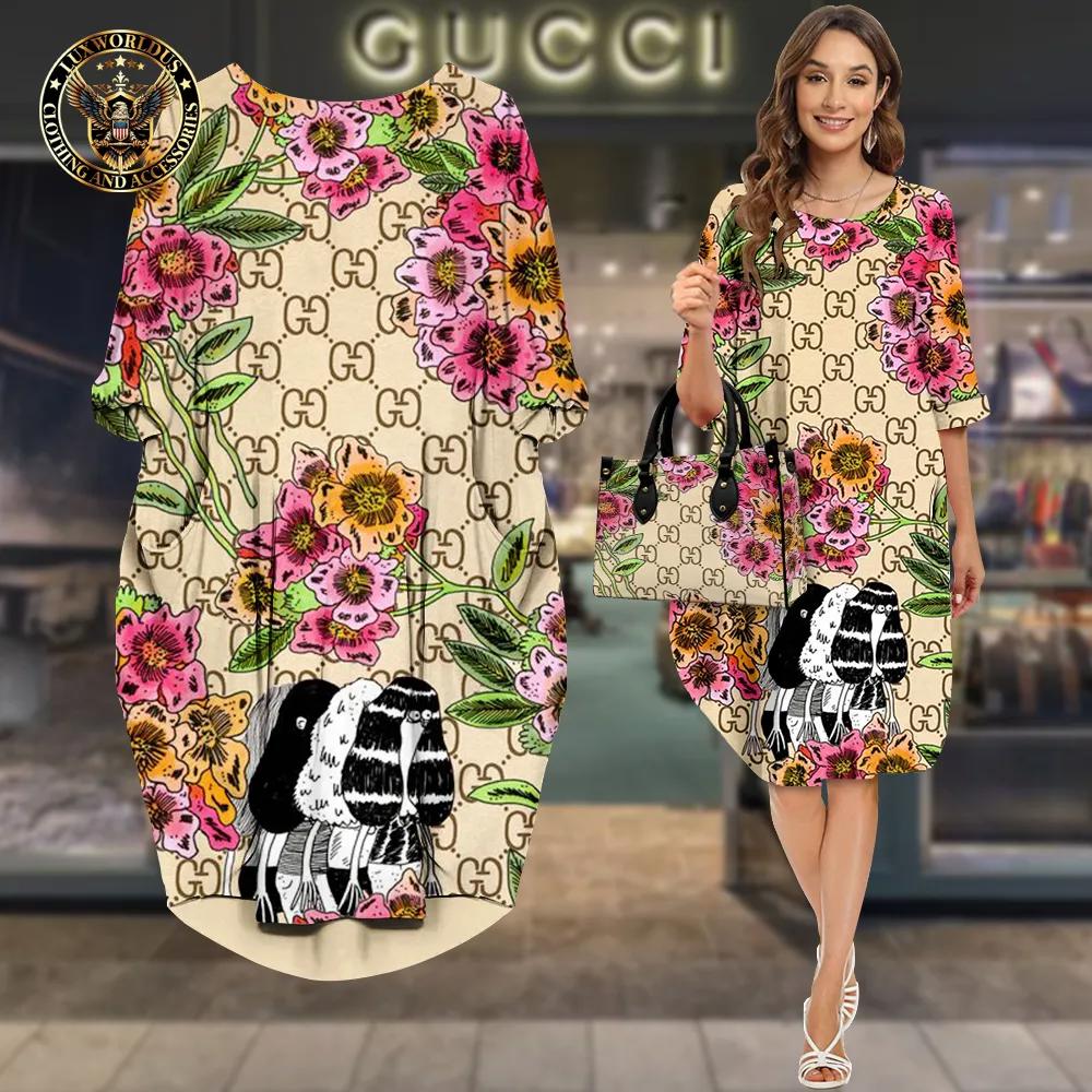 Gucci Floral Sleeve Pocket Dress | Luxury Statement Piece