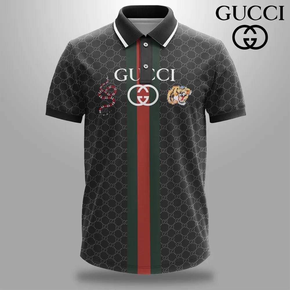 Gucci Iconic Animal Print Polo Shirt