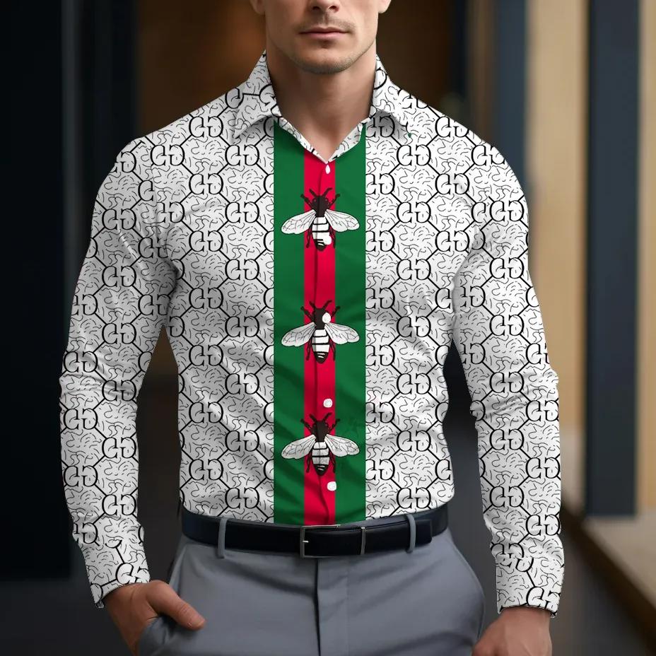 Gucci Iconic Bee Print Statement Shirt