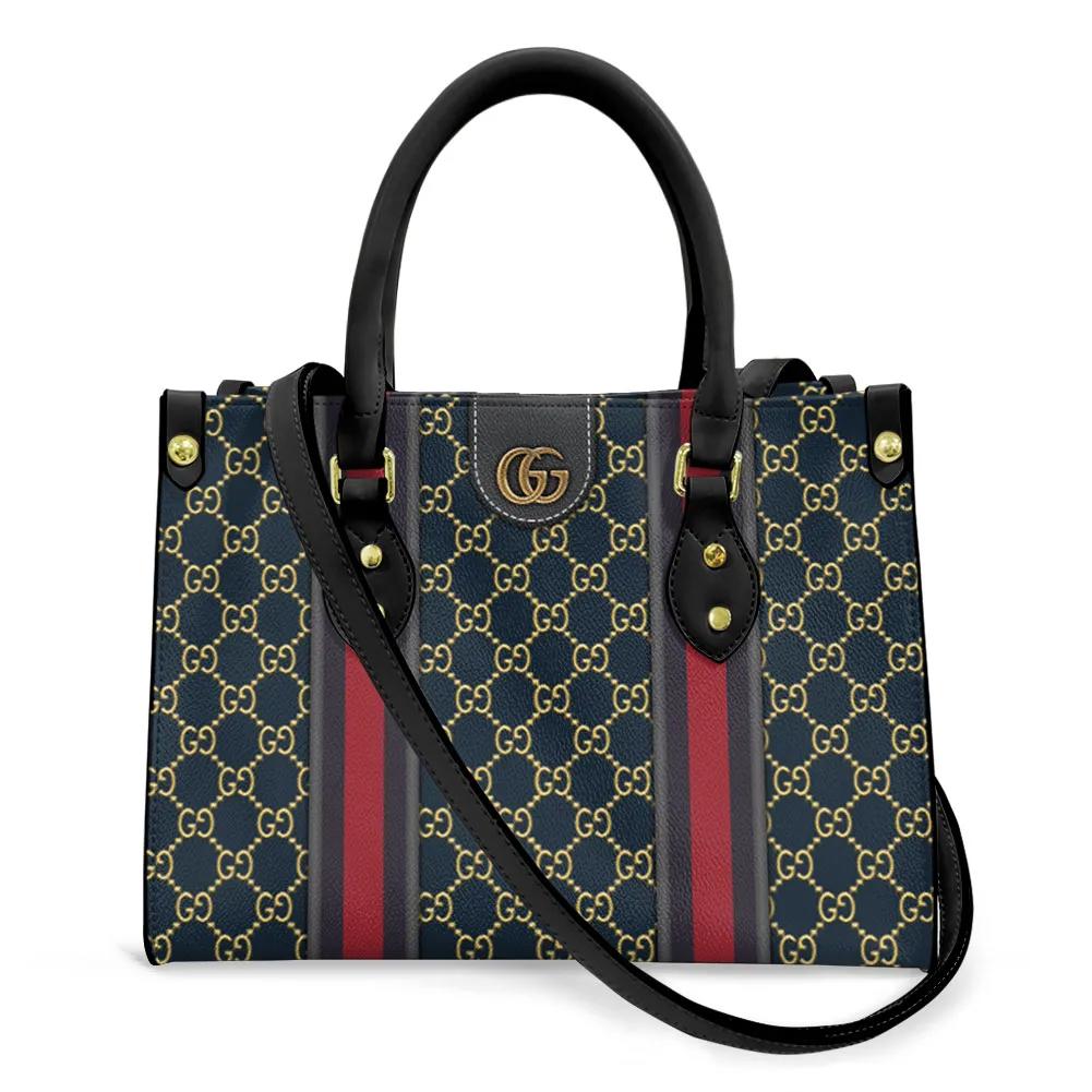 Gucci Iconic G-Print Leather Tote