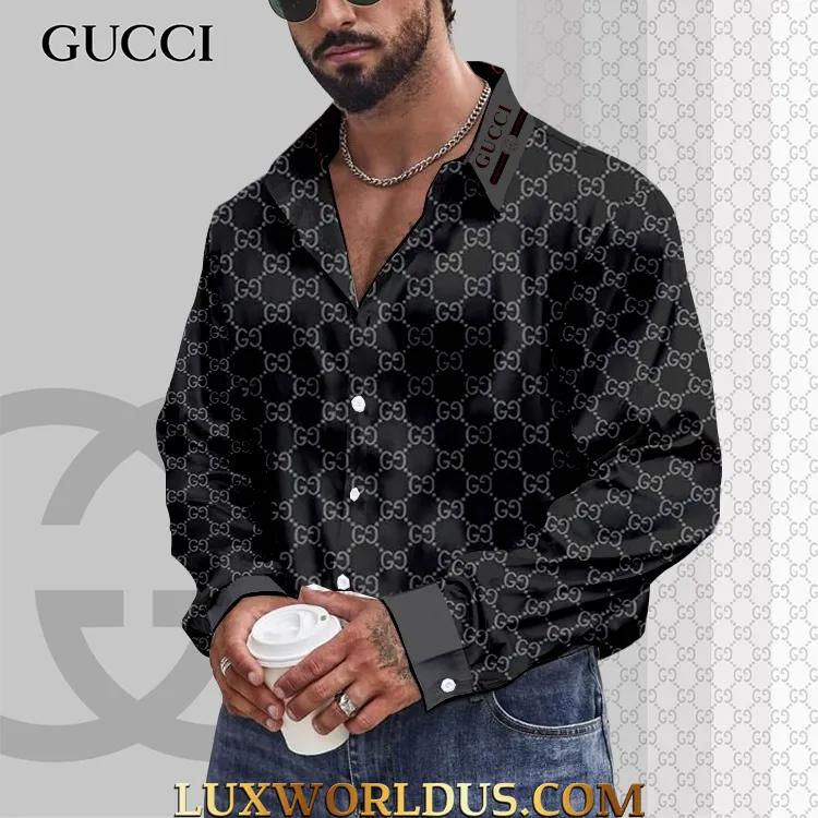 Gucci Iconic GG Pattern Dress Shirt