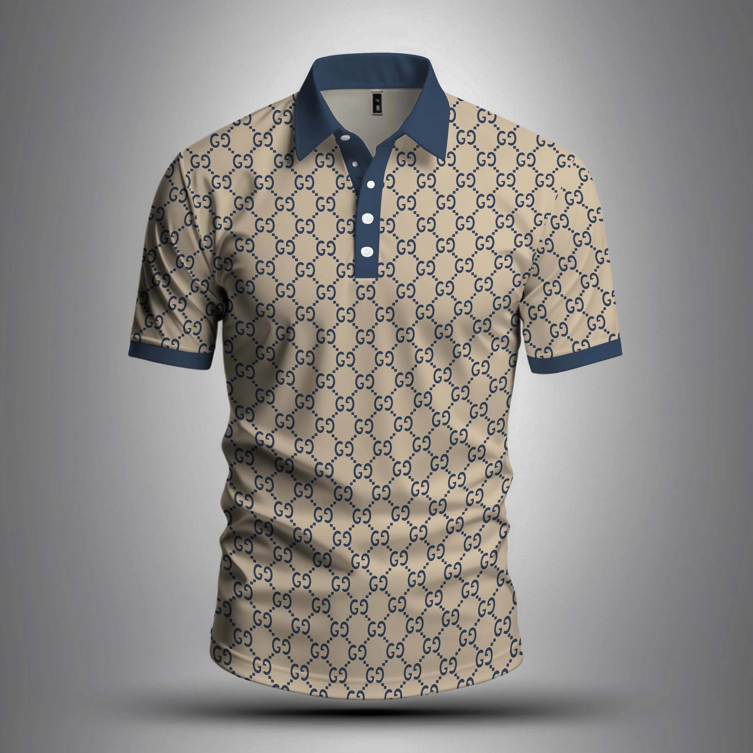 Gucci Iconic GG Pattern Polo Shirt