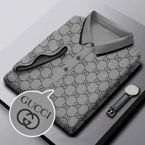 Gucci Iconic GG Pattern Polo Shirt Modern Chic