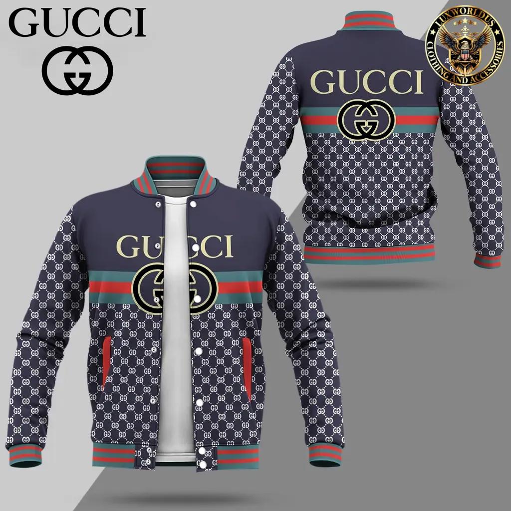 Gucci Iconic GG Pattern Varsity Jacket