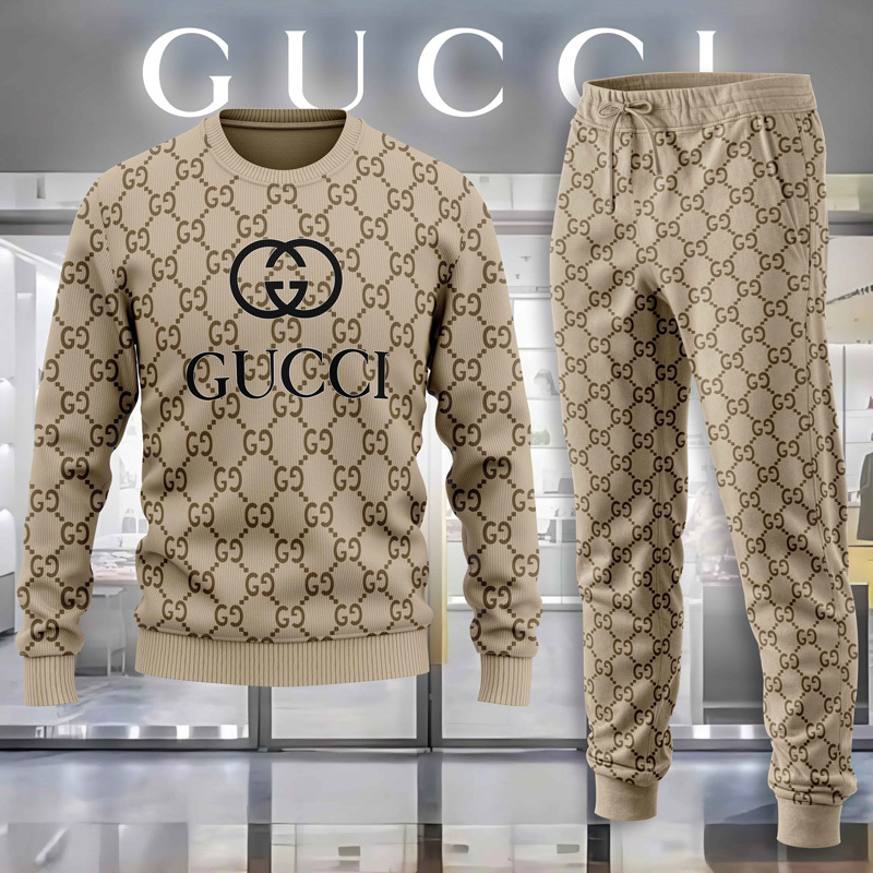 Gucci Iconic GG Print Sweater And Pants Set
