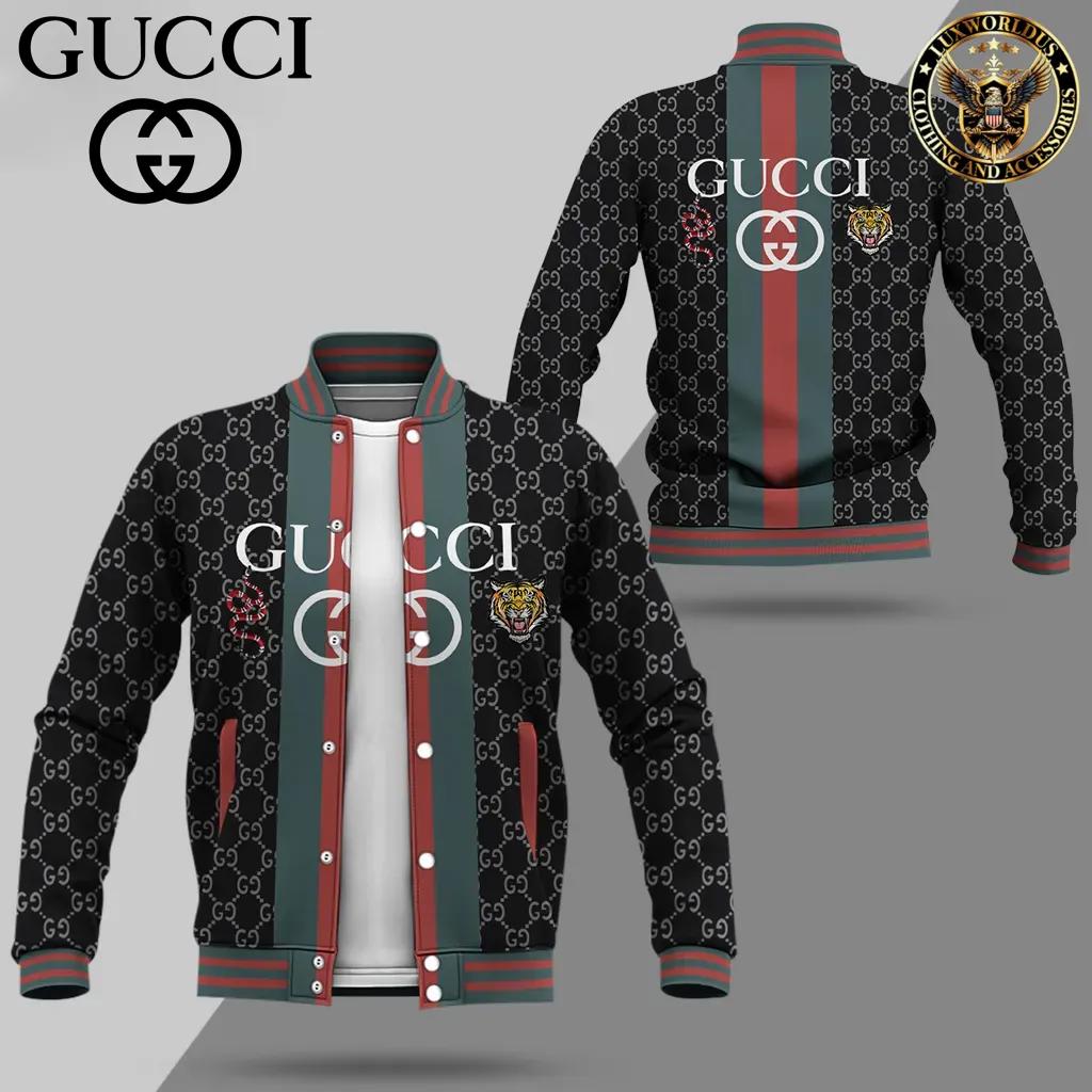 Gucci Iconic GG Varsity Jacket in Bold Colors