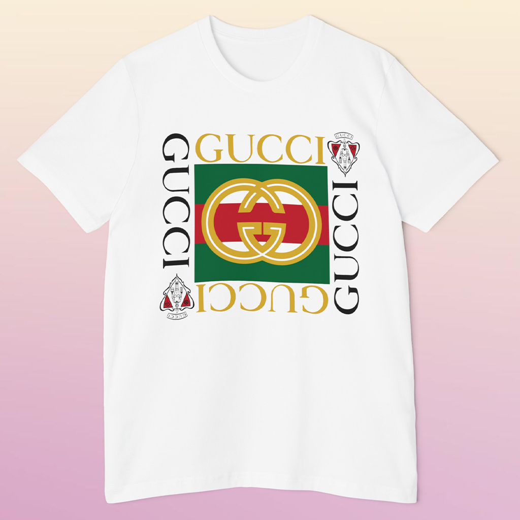 Gucci Iconic Logo T-Shirt 3D Statement White Tee