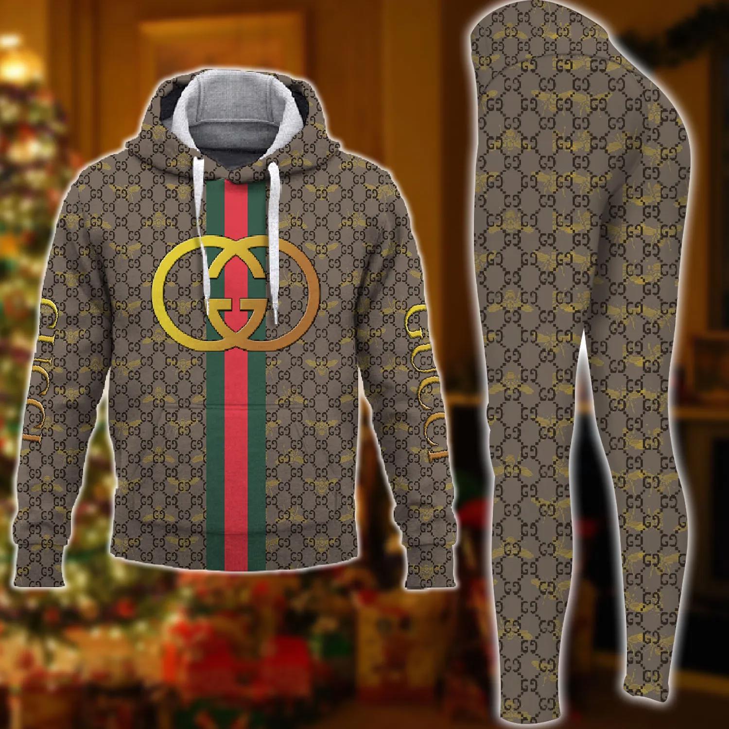 Gucci Iconic Monogram Hoodie and Sweatpants Set