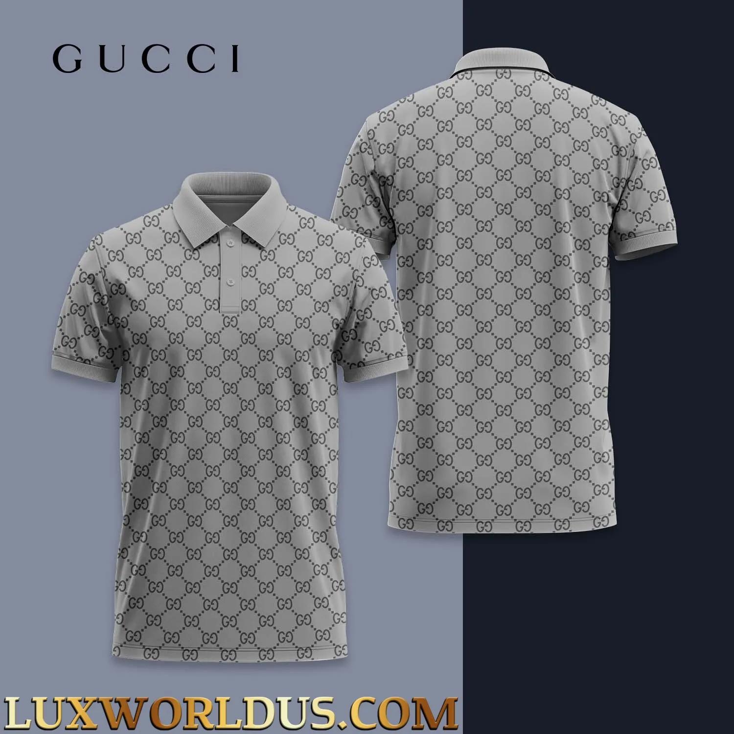 Gucci Iconic Monogram Polo Grey Sophistication
