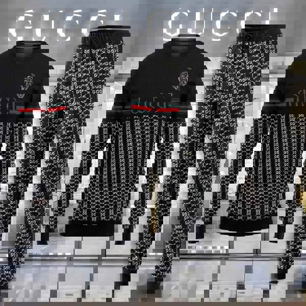 Gucci Iconic Monogram Sweater and Pants Set