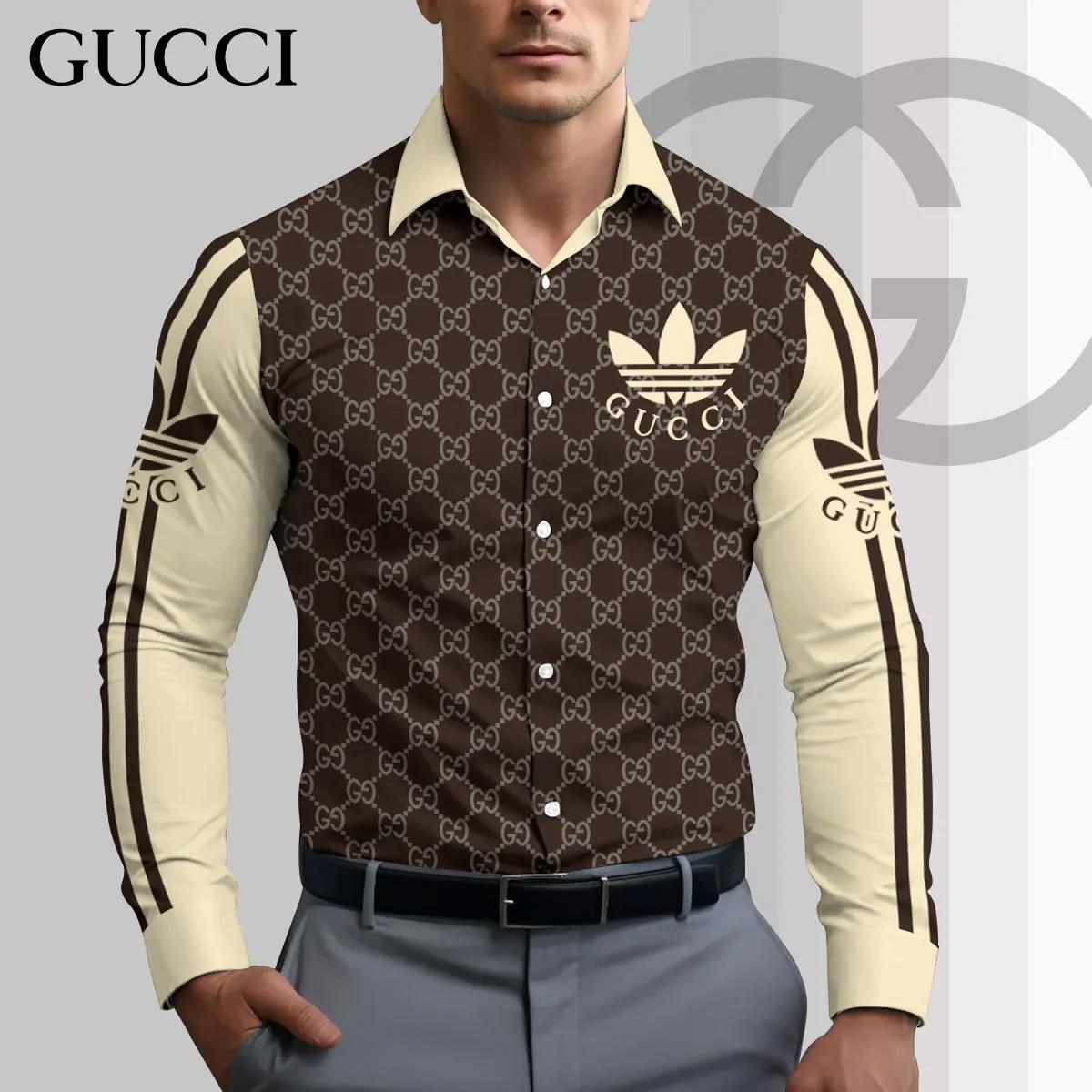 Gucci Iconic Statement Button-Down with Bold Stripes