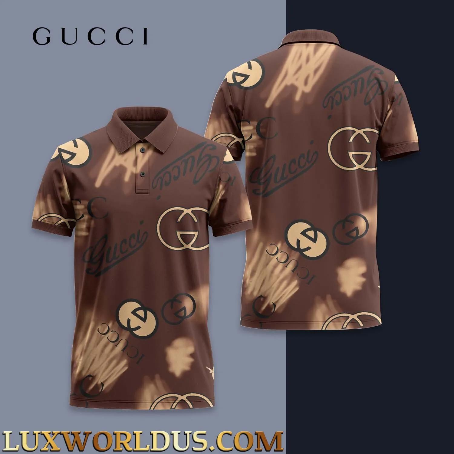 Gucci Iconic Statement Polo in Luxury Chocolate Brown