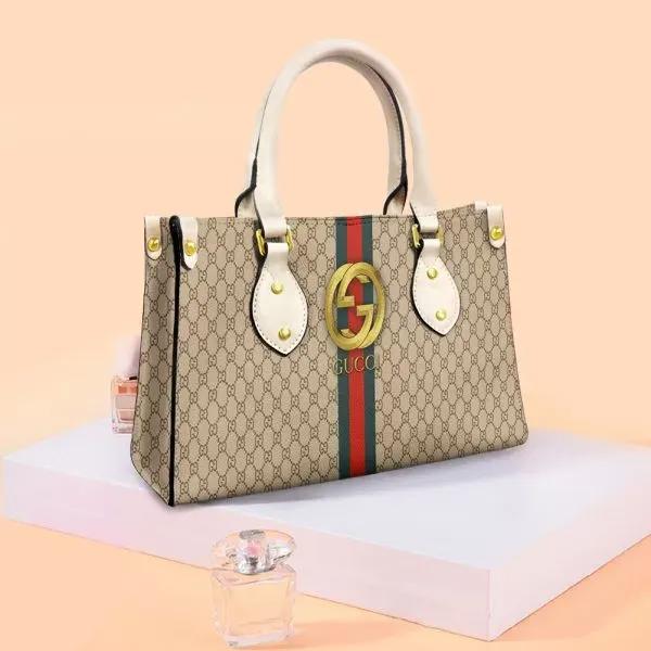 Gucci Iconic Vintage Style Satchel Handbag and Elegant Tote