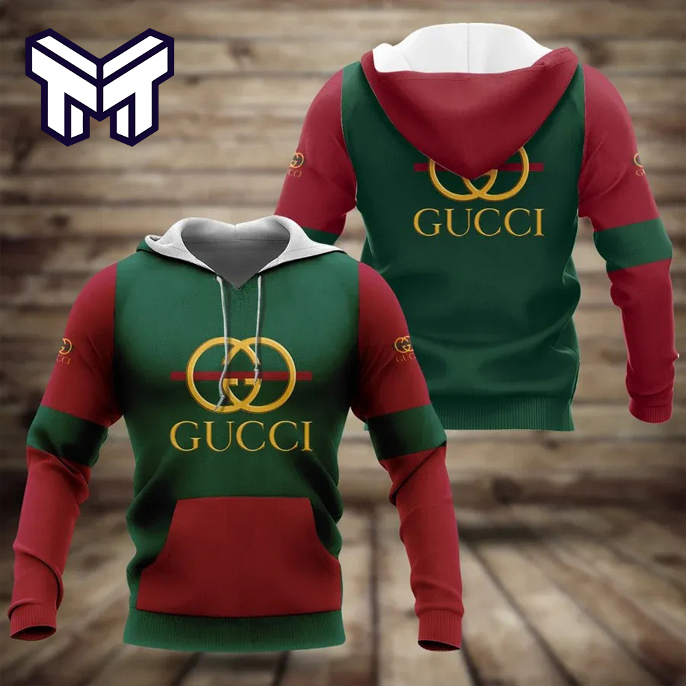 Gucci Luxe Hoodie 3D Red Green Style Statement