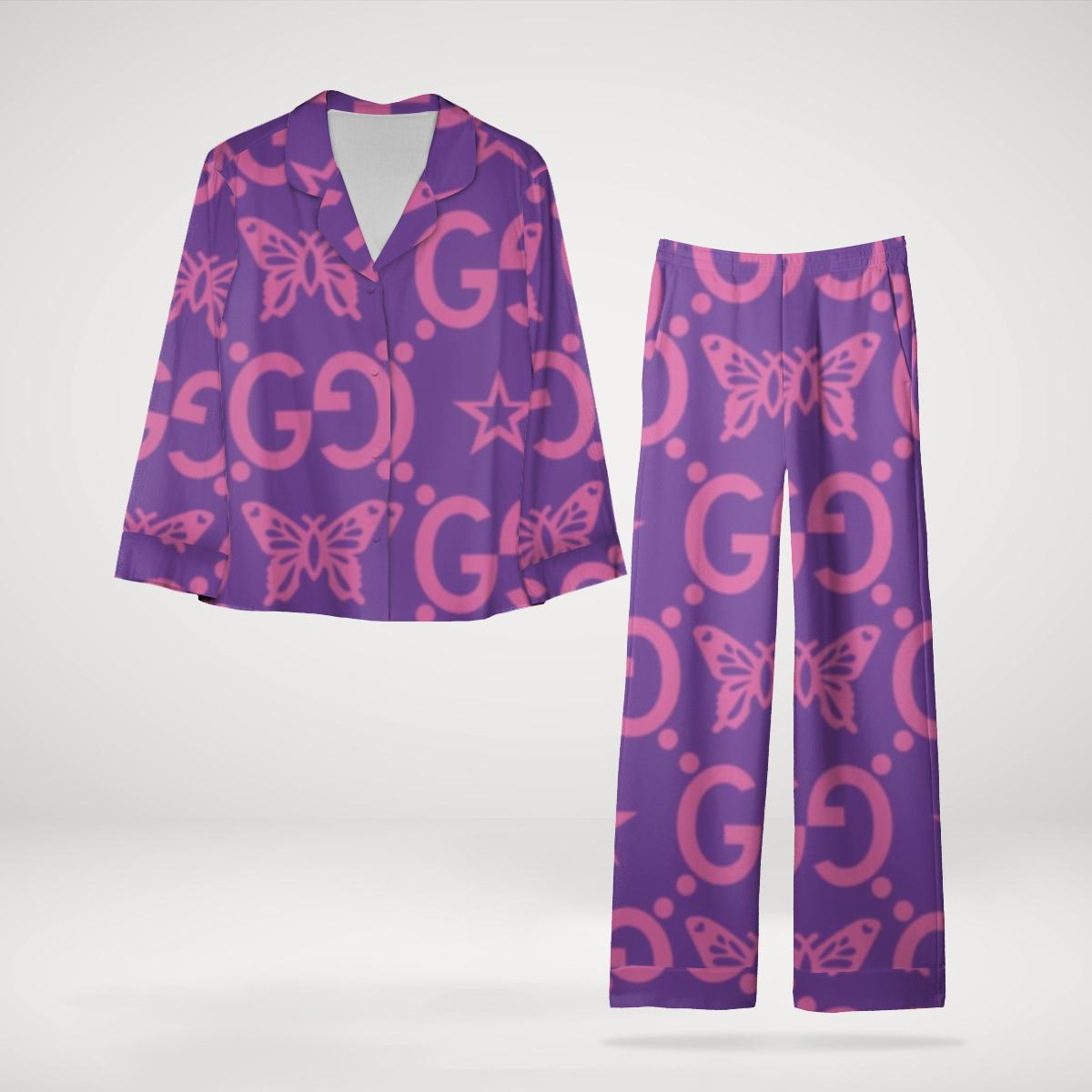 Gucci Luxe Purple Pajama Set