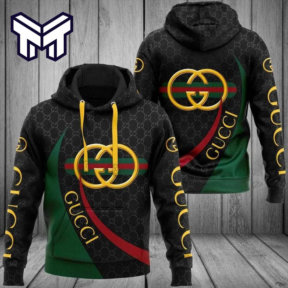 Gucci Luxury Statement Hoodie 3D in Bold Prints