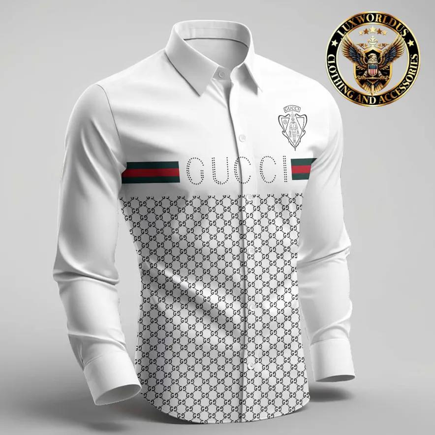 Gucci Luxury Statement Shirt in Monogram White
