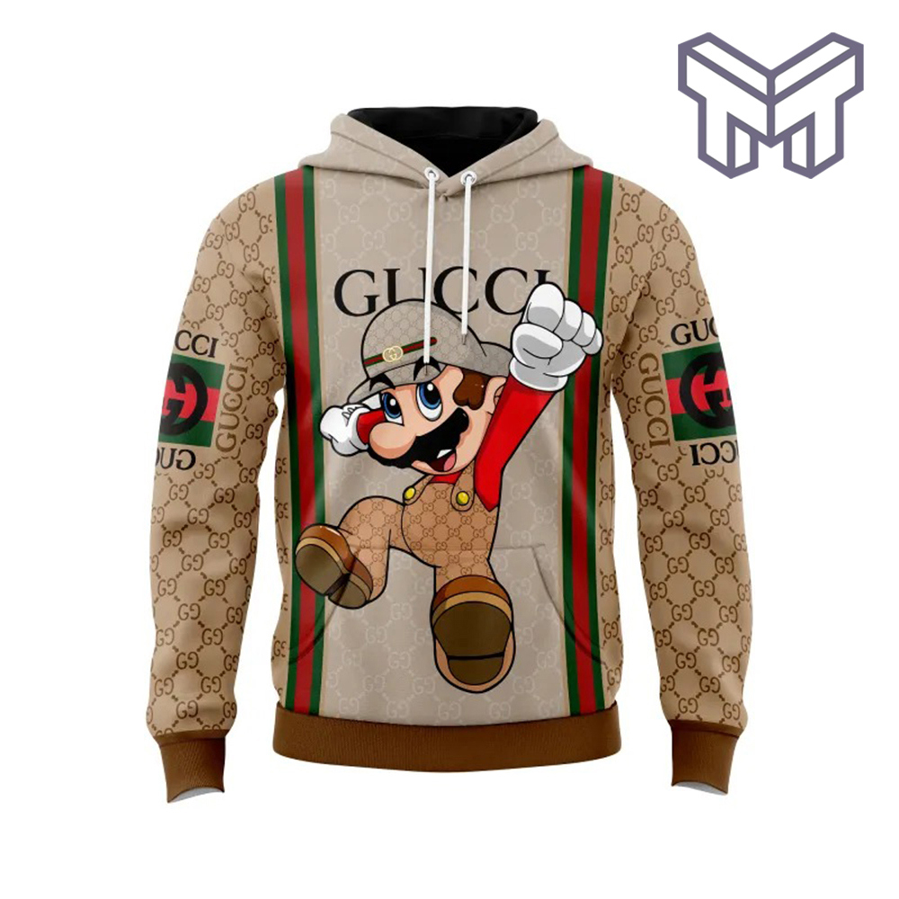Gucci Mario Hoodie 3D | Luxury Gaming Gear