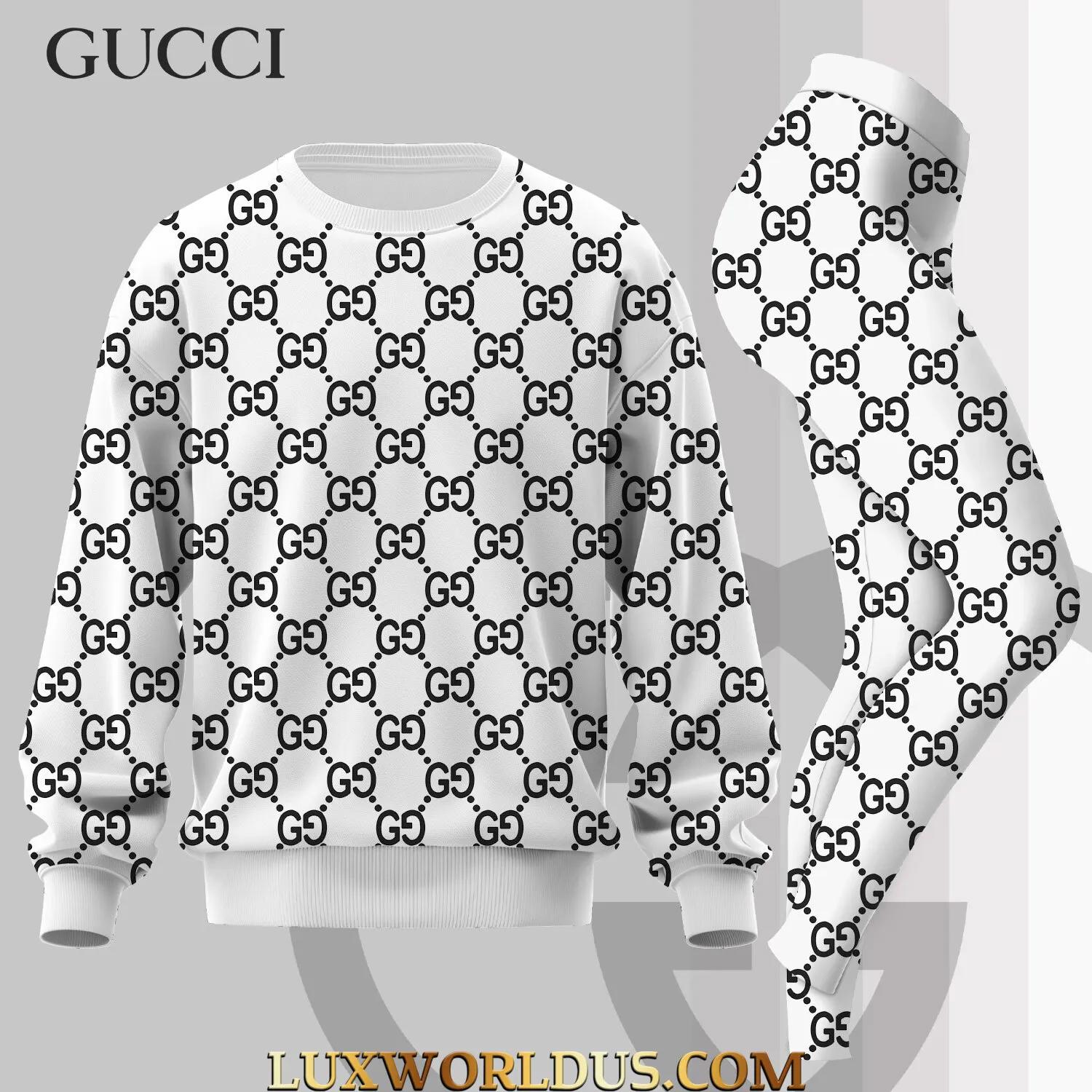 Gucci Monogram Luxury Sweatshirt & Leggings Set