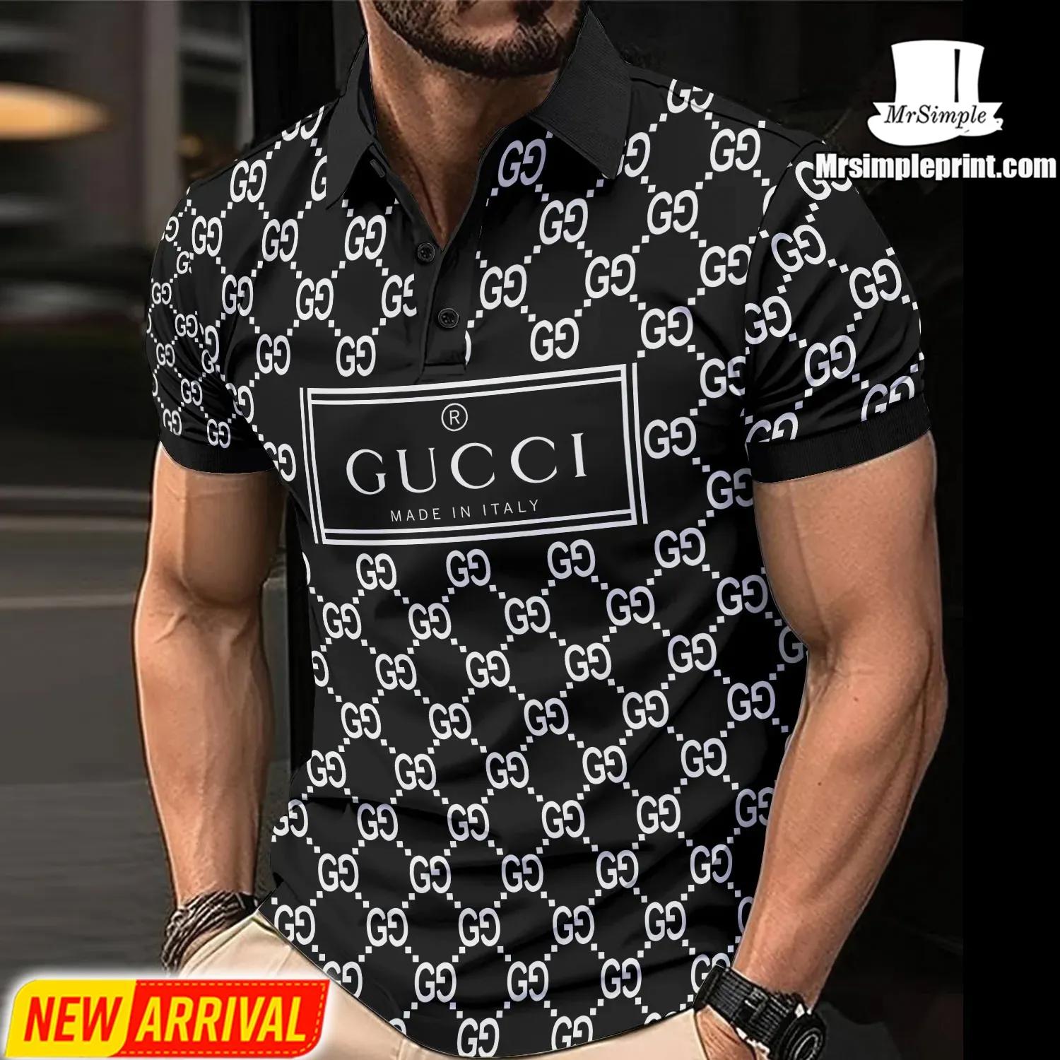 Gucci Monogram Polo Style Statement Shirt