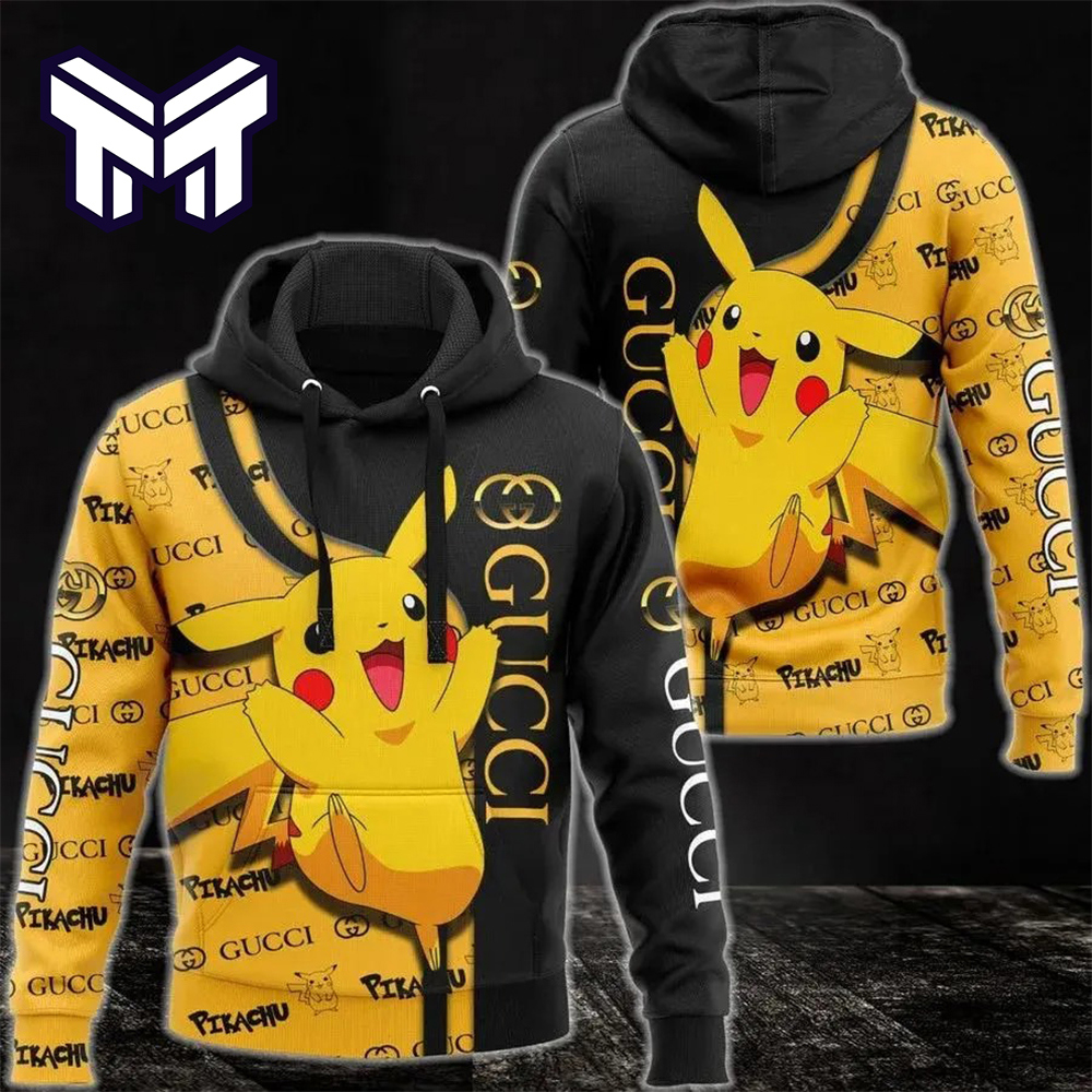 Gucci Pikachu Hoodie 3D | Modern Luxury Statement Pullover