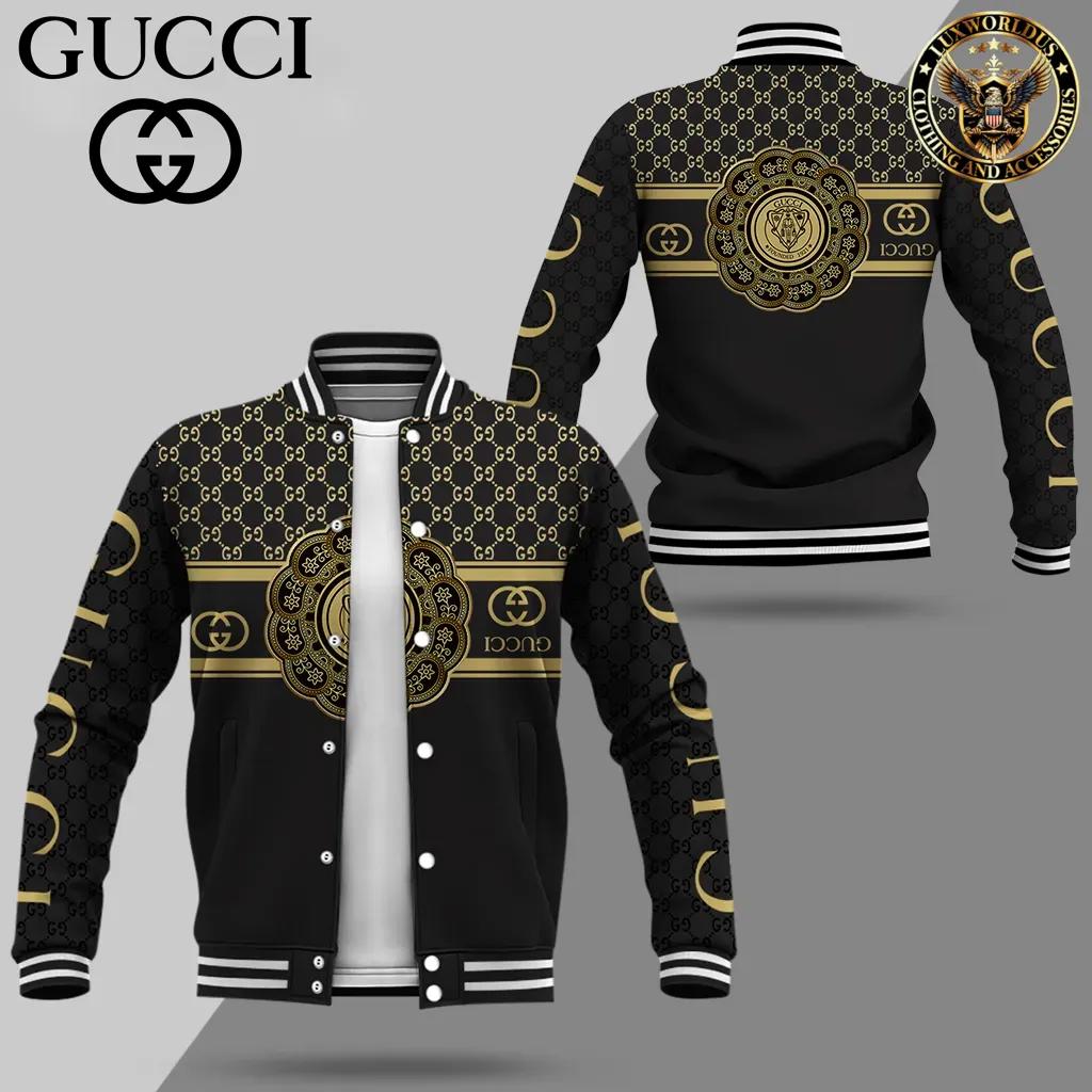 Gucci Premium Varsity Jacket in Bold Monogram Print