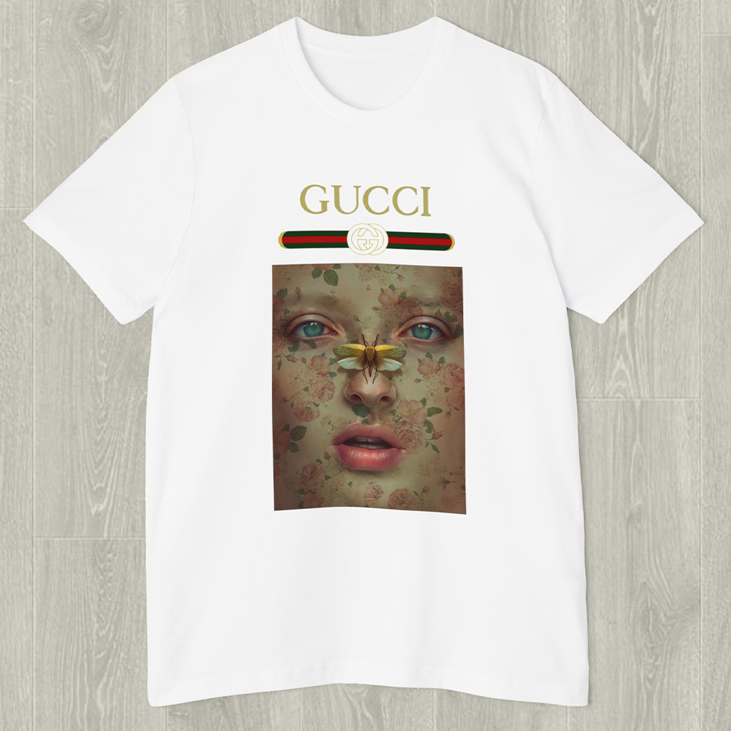 Gucci Romantic Floral T-Shirt 3D | Luxury Statement Piece