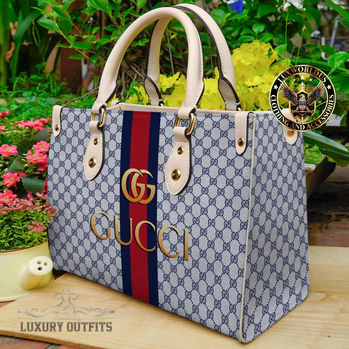 Gucci Signature Blue Iconic Tote Bag