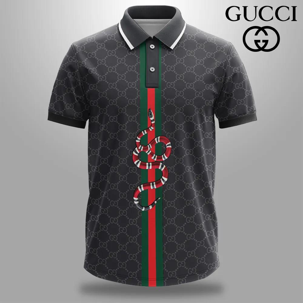 Gucci Snake Monogram Polo Shirt