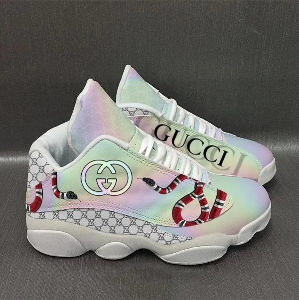 Gucci Snake Print Jordan 13 Sneaker + High-Top Style