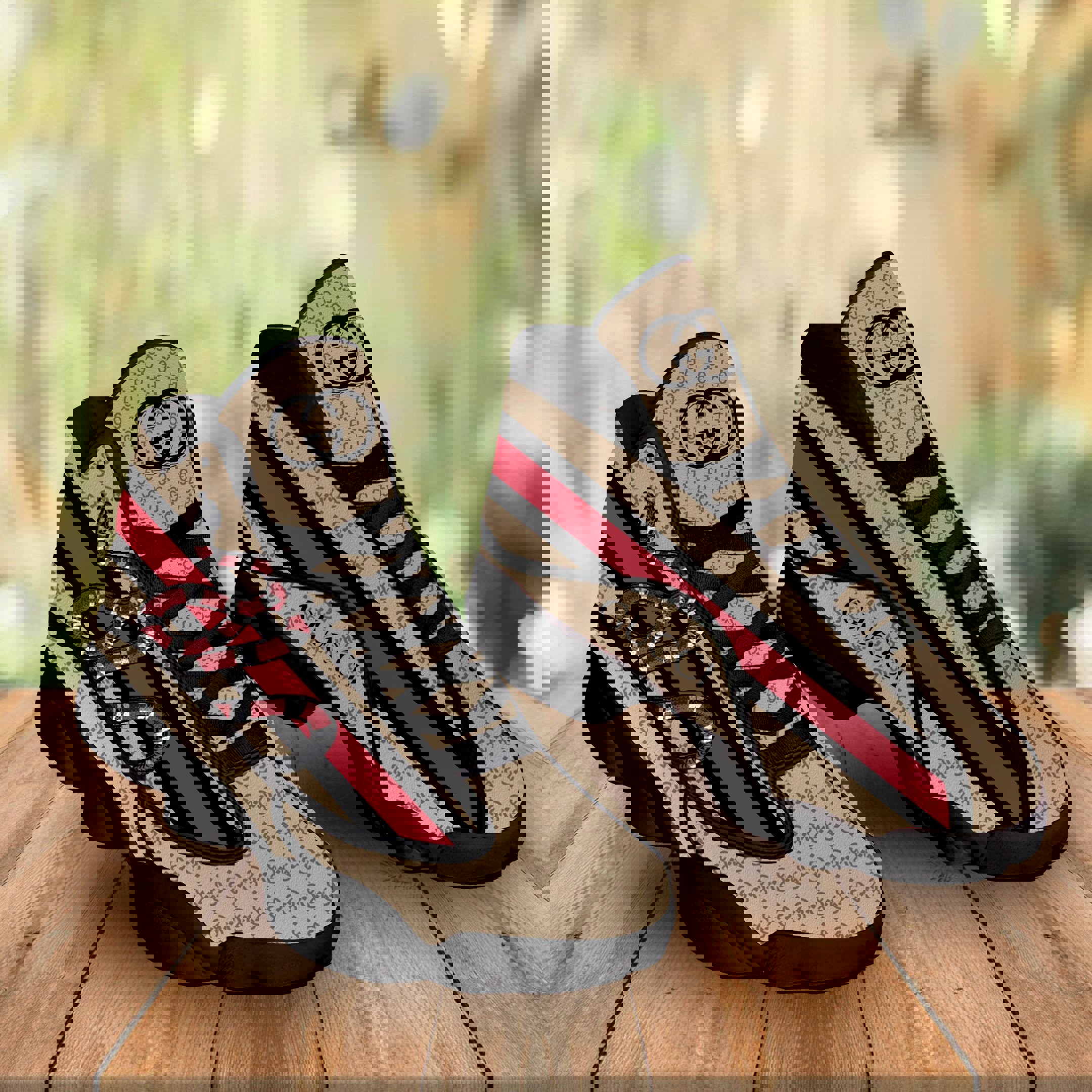 Gucci Snake Print Jordan 13 Sneakers Statement Luxury Collector's Highlight