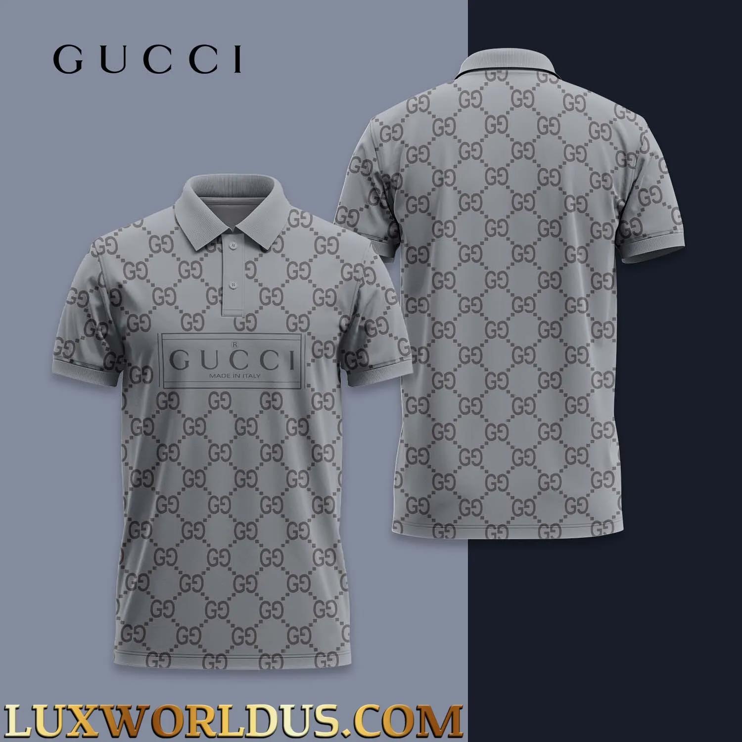 Gucci Statement Grey Monogram Polo
