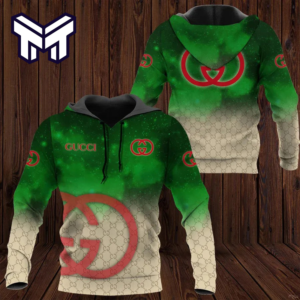 Gucci Statement Hoodie 3D Modern Luxury Lifestyle Ad
