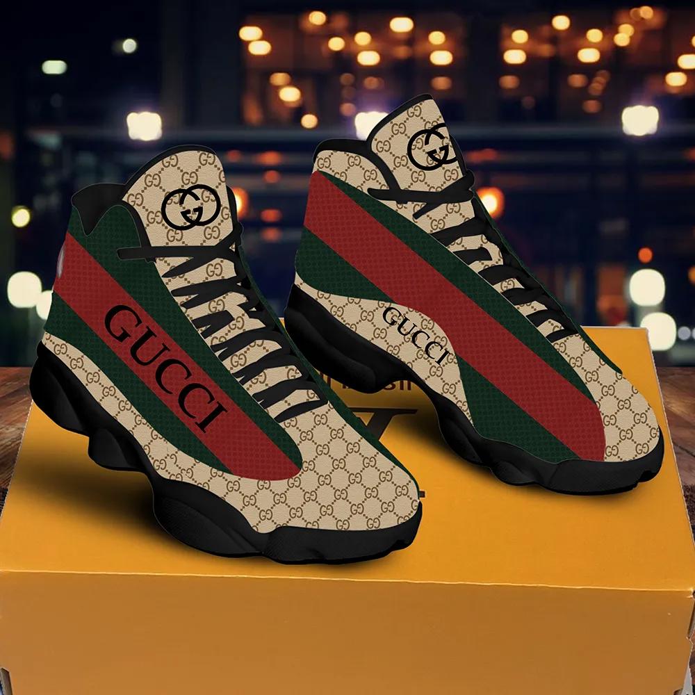 Gucci Statement Jordan 13 Sneaker with Bold Stripe