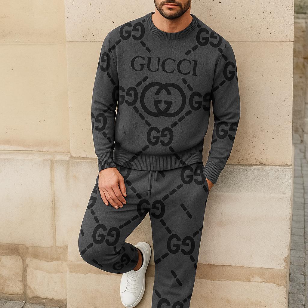 Gucci Statement Logo Sweater And Pants Set | Luxury Iconic Ensemble
