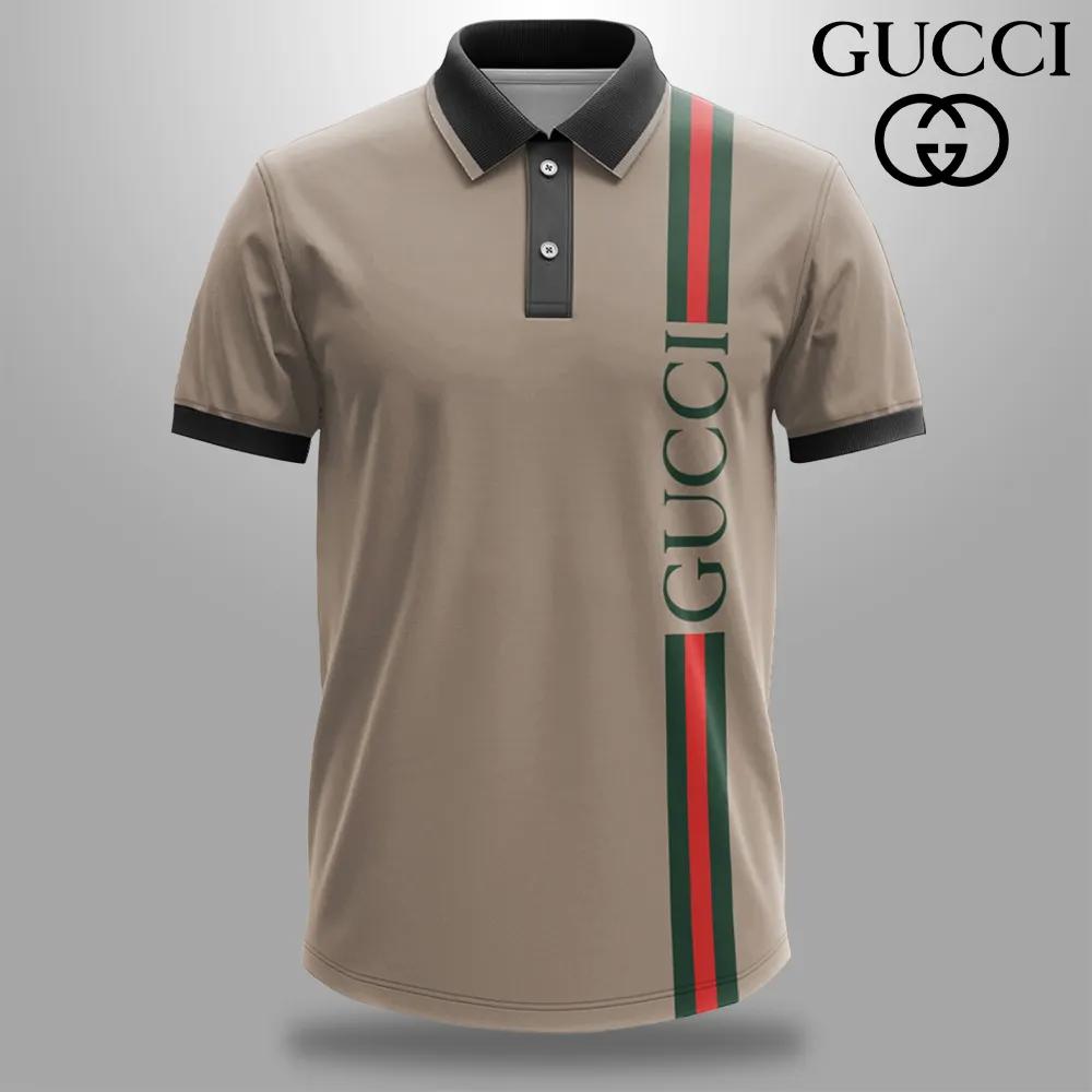 Gucci Statement Polo in Beige and Black
