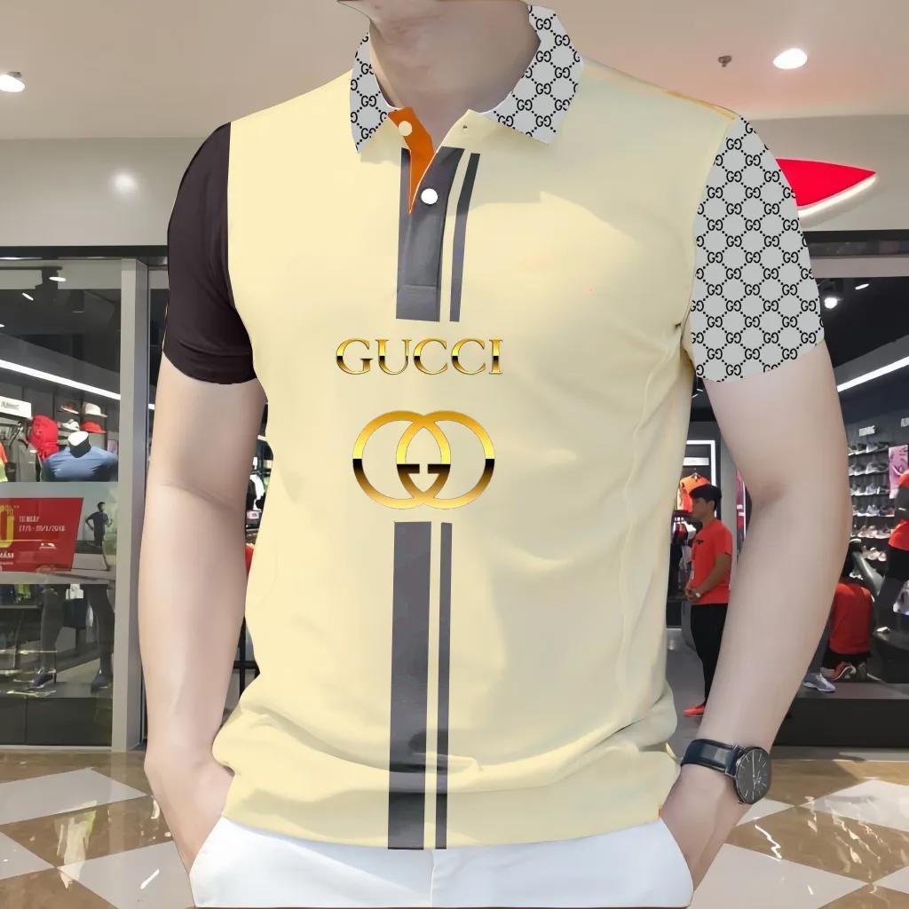 Gucci Statement Polo in Cream and Gold