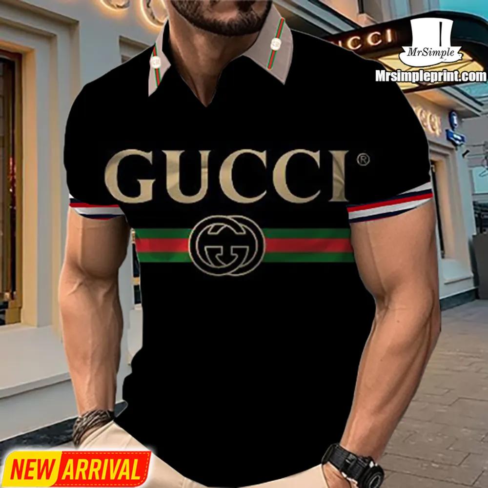 Gucci Statement Polo in Luxurious Black Gold