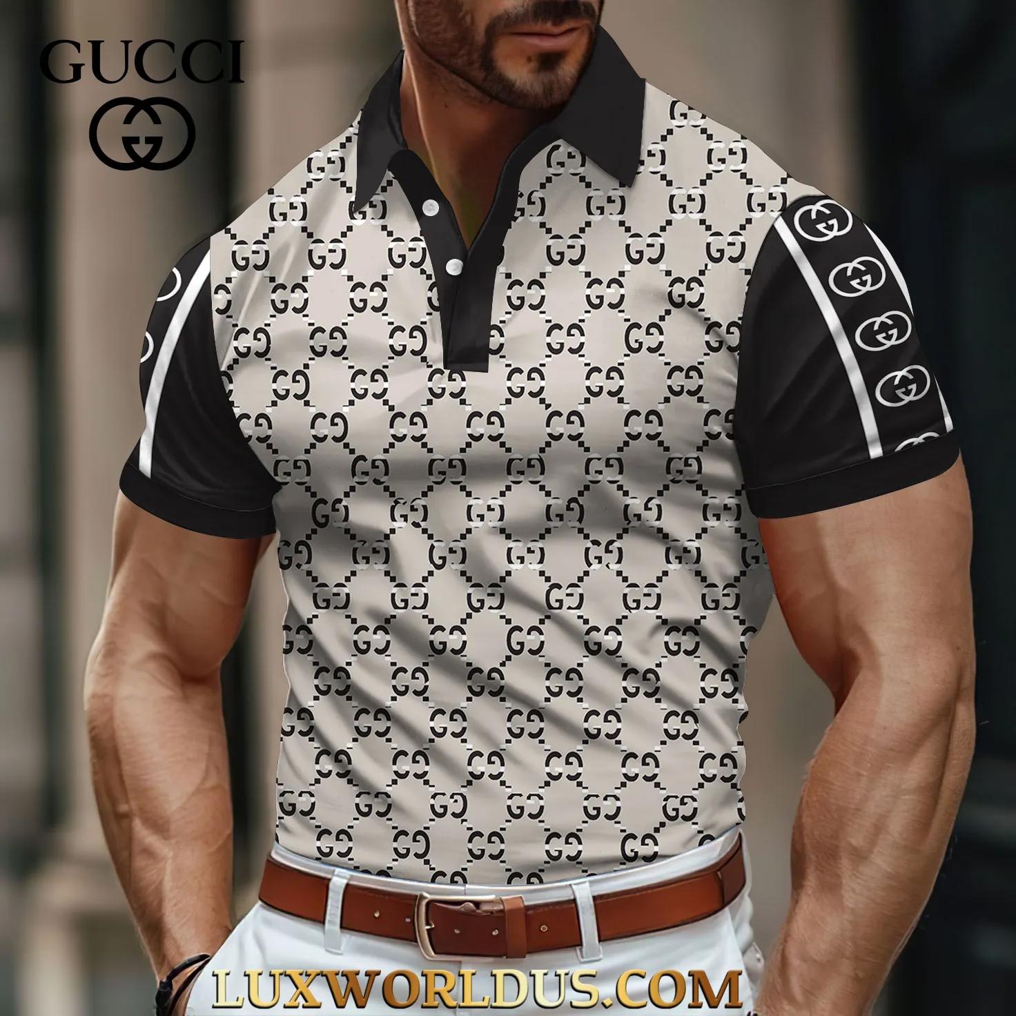 Gucci Statement Polo in Monogram Luxury Print