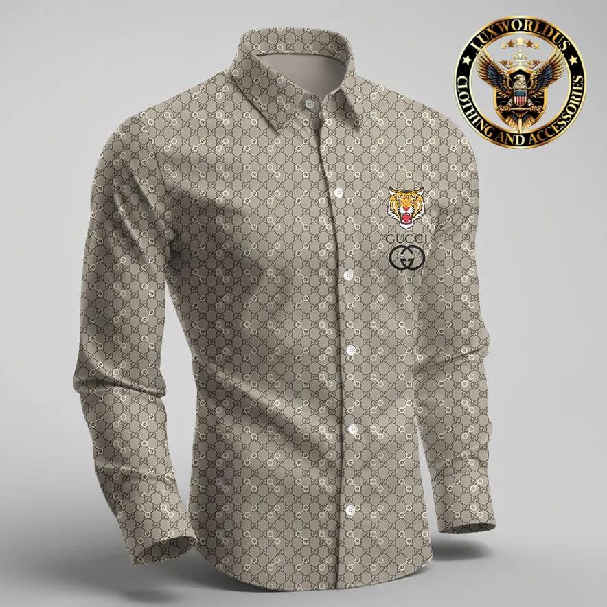 Gucci Statement Print Button-Up Shirt