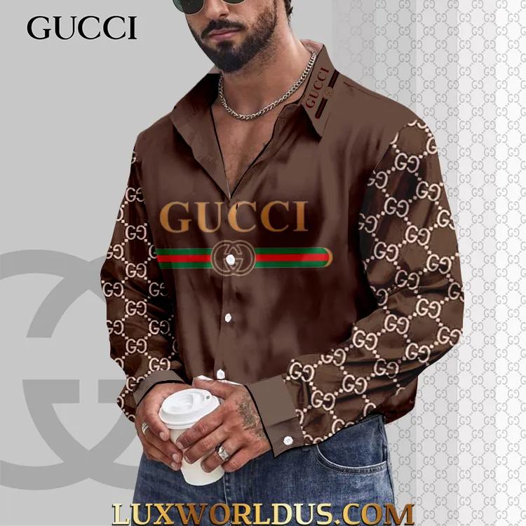 Gucci Statement Shirt Bold Monogram Print