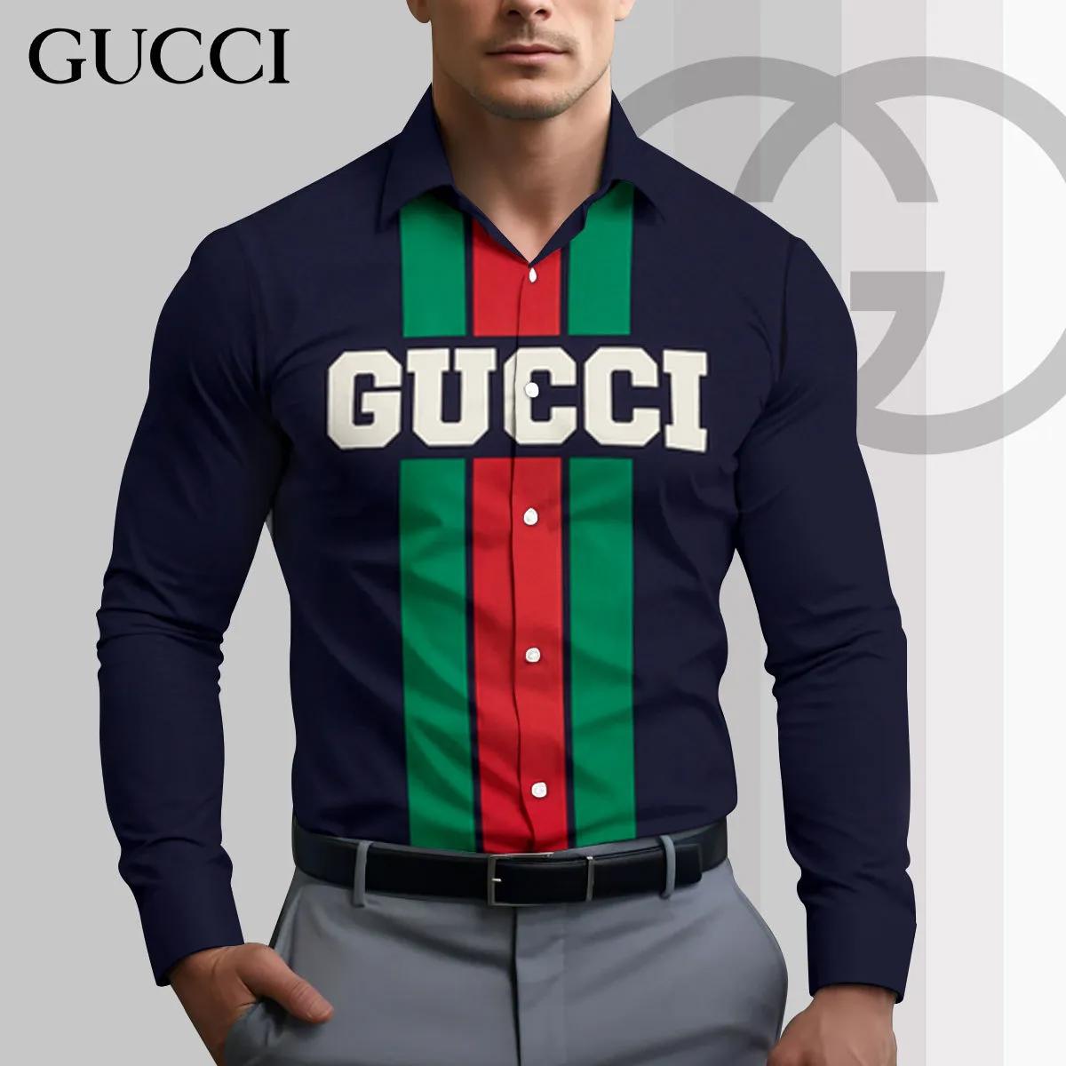 Gucci Statement Shirt Modern Iconic Colorblock