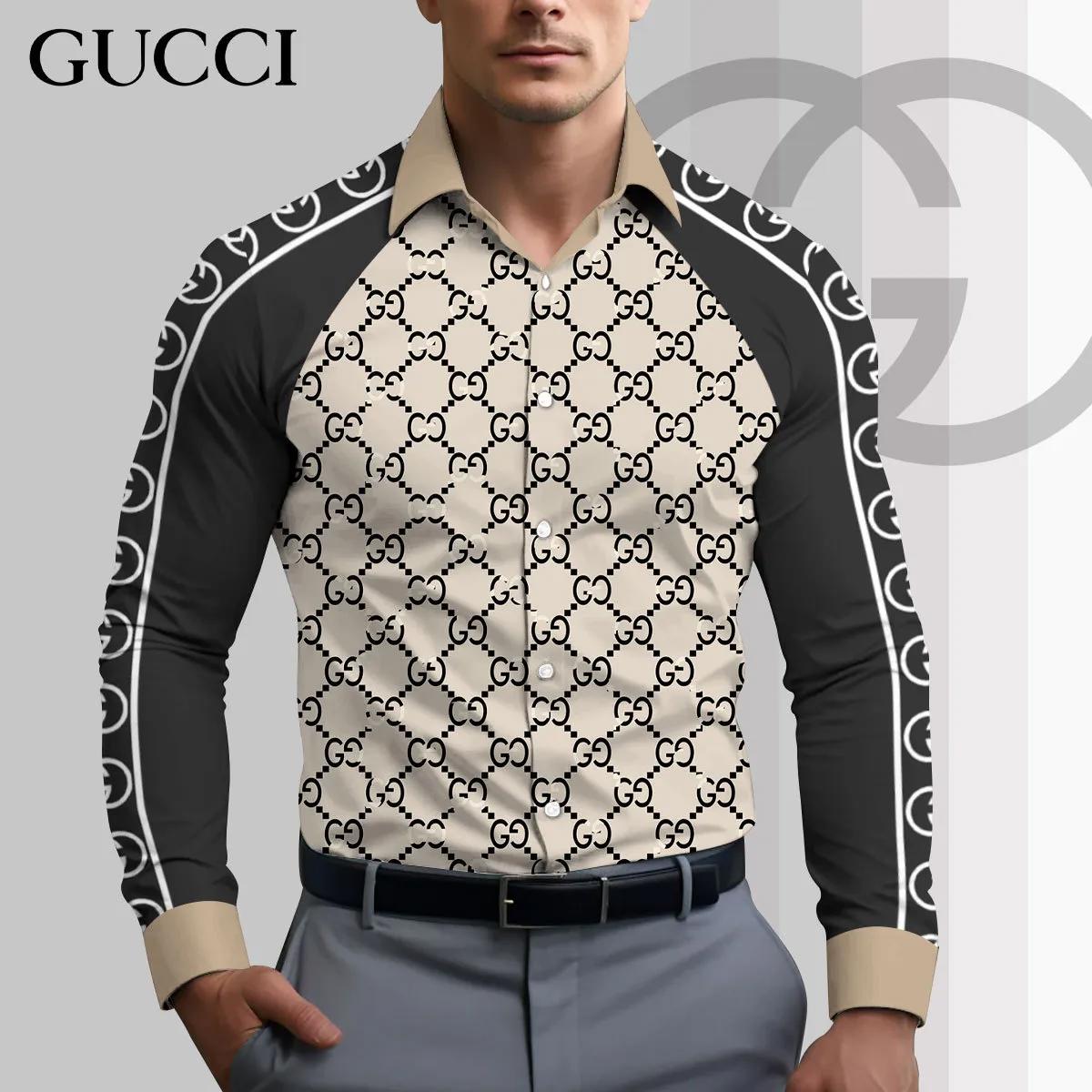 Gucci Statement Shirt Monogram Patterned Design